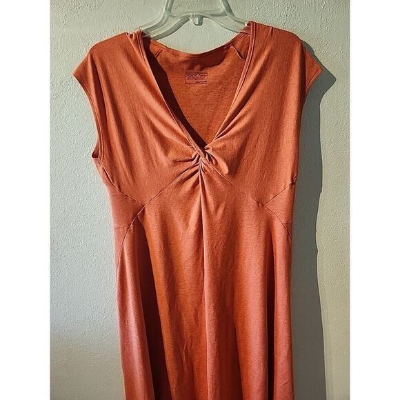 Patagonia Dress, Orange,Sleeveless, Twist Front Detail, Nylon Blend, Large - Picture 2 of 4